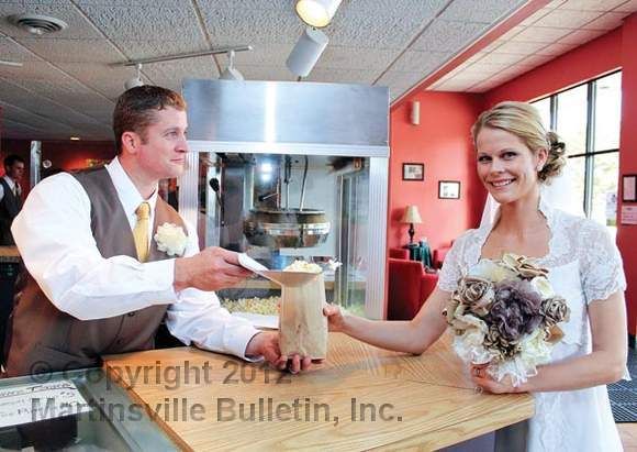 Couple have uptown wedding